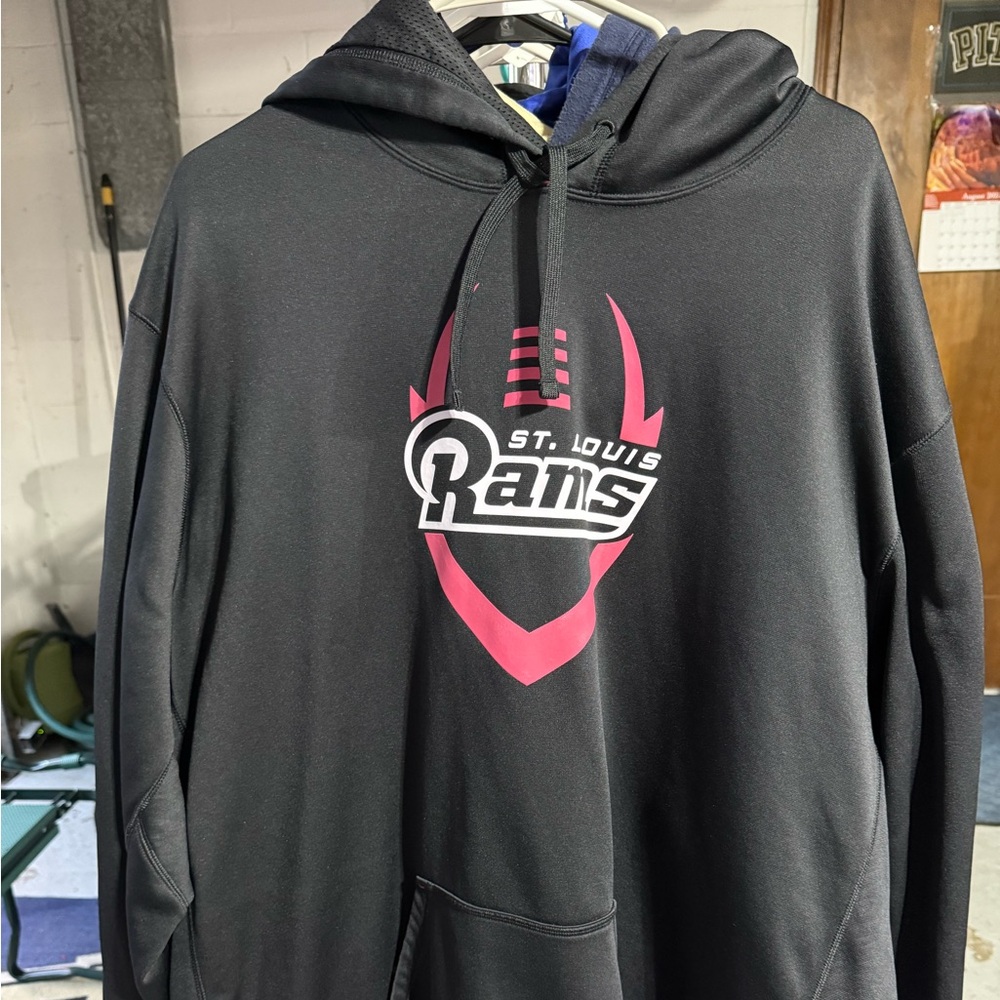 St. Louis Rams NFL Therma-Fit Black and Gray Team Apparel